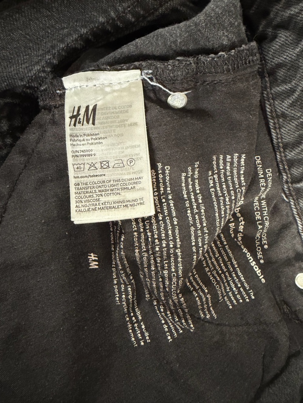H&M Baggy Wide Low Ankle Jeans 8 - Picture 8 of 8